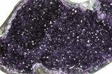 Very Sparkly, Dark Purple Amethyst Geode - Uruguay #342469-1